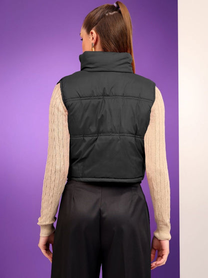 Women Lightweight Crop Puffer Jacket