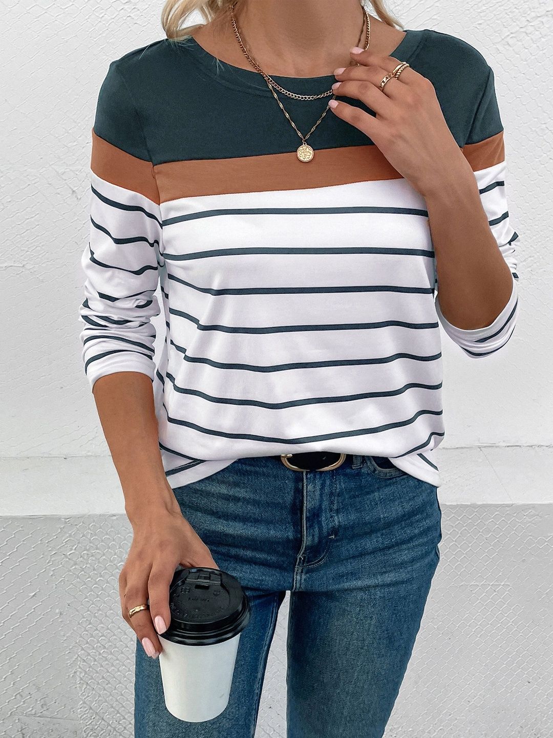 Women Colourblocked T-shirt
