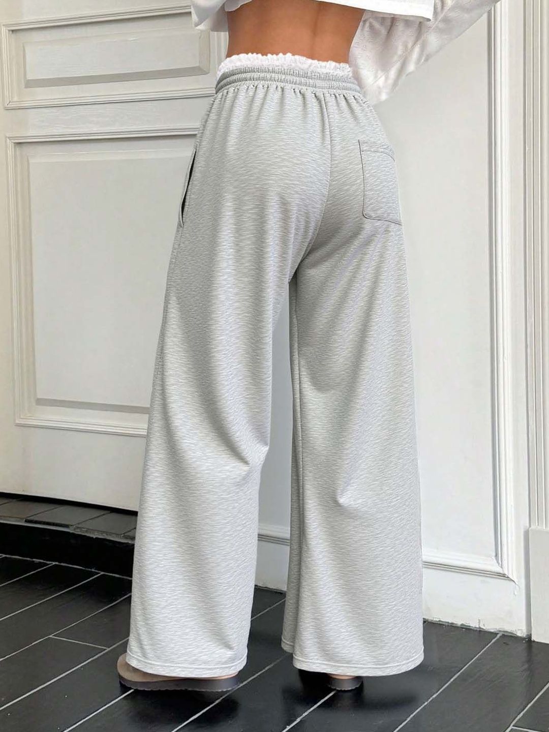 Women Mid-Rise Relaxed-Fit Cotton Trousers