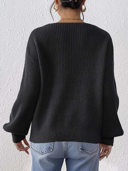 Women Ribbed Pullover