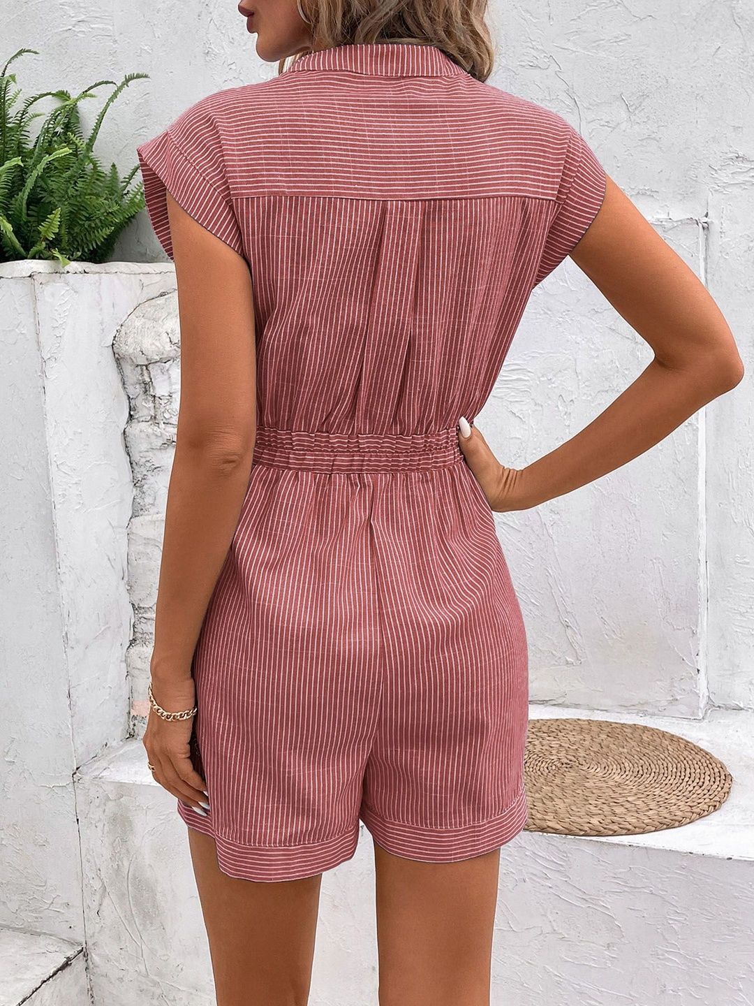 Striped Jumpsuit