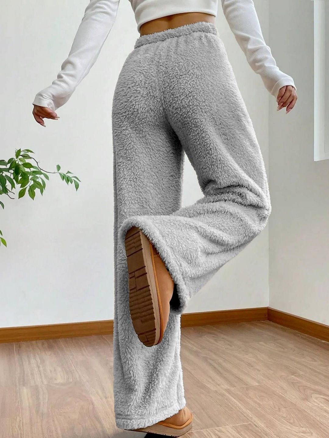 Women High-Rise Easy Wash Trousers