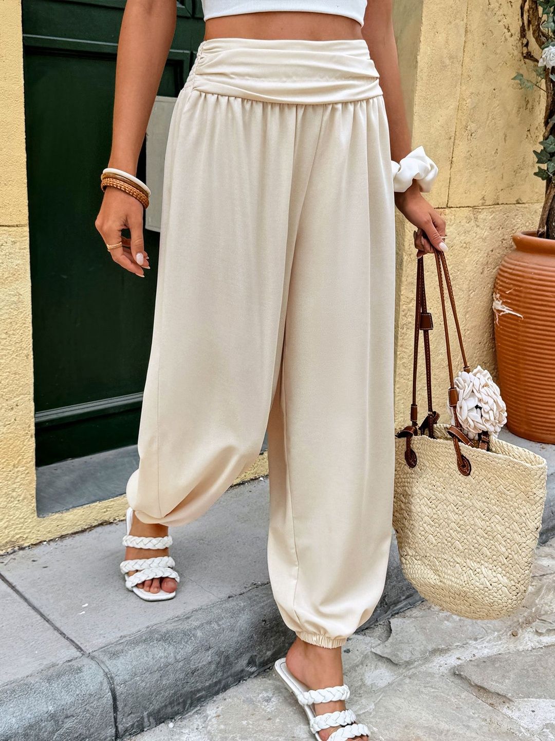 Women High-Rise Non Iron Trousers