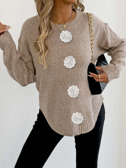 Women Pullover with Applique Detail