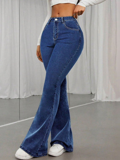 Women Bootcut High-Rise Stretchable Jeans