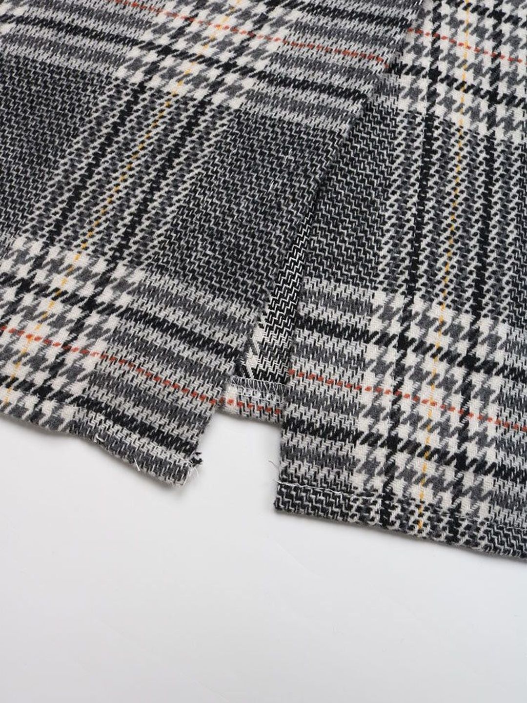 Women's Grey Checked Pinafore Dress