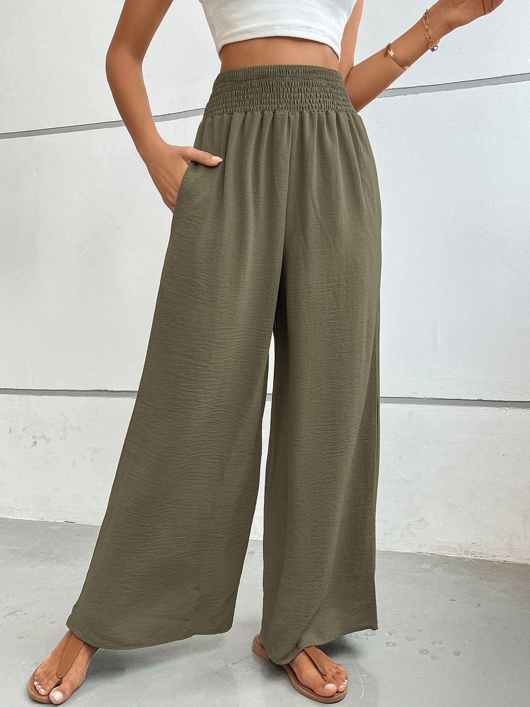 Women Loose Fit Non Iron Trousers