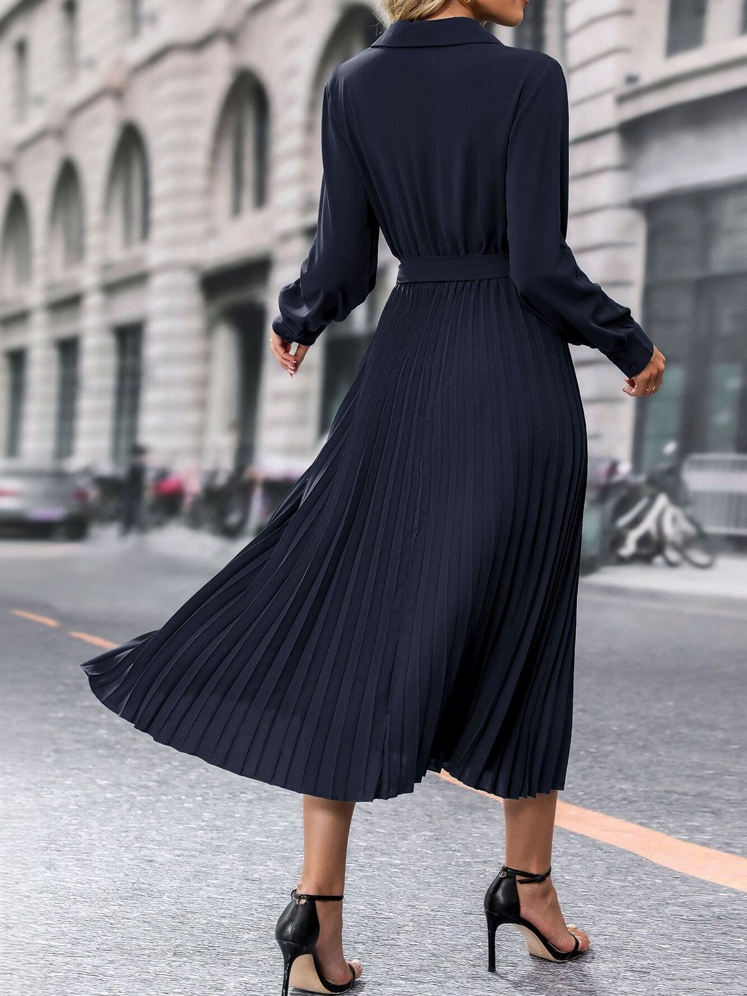 Women's Blue Nowi Midi Dress