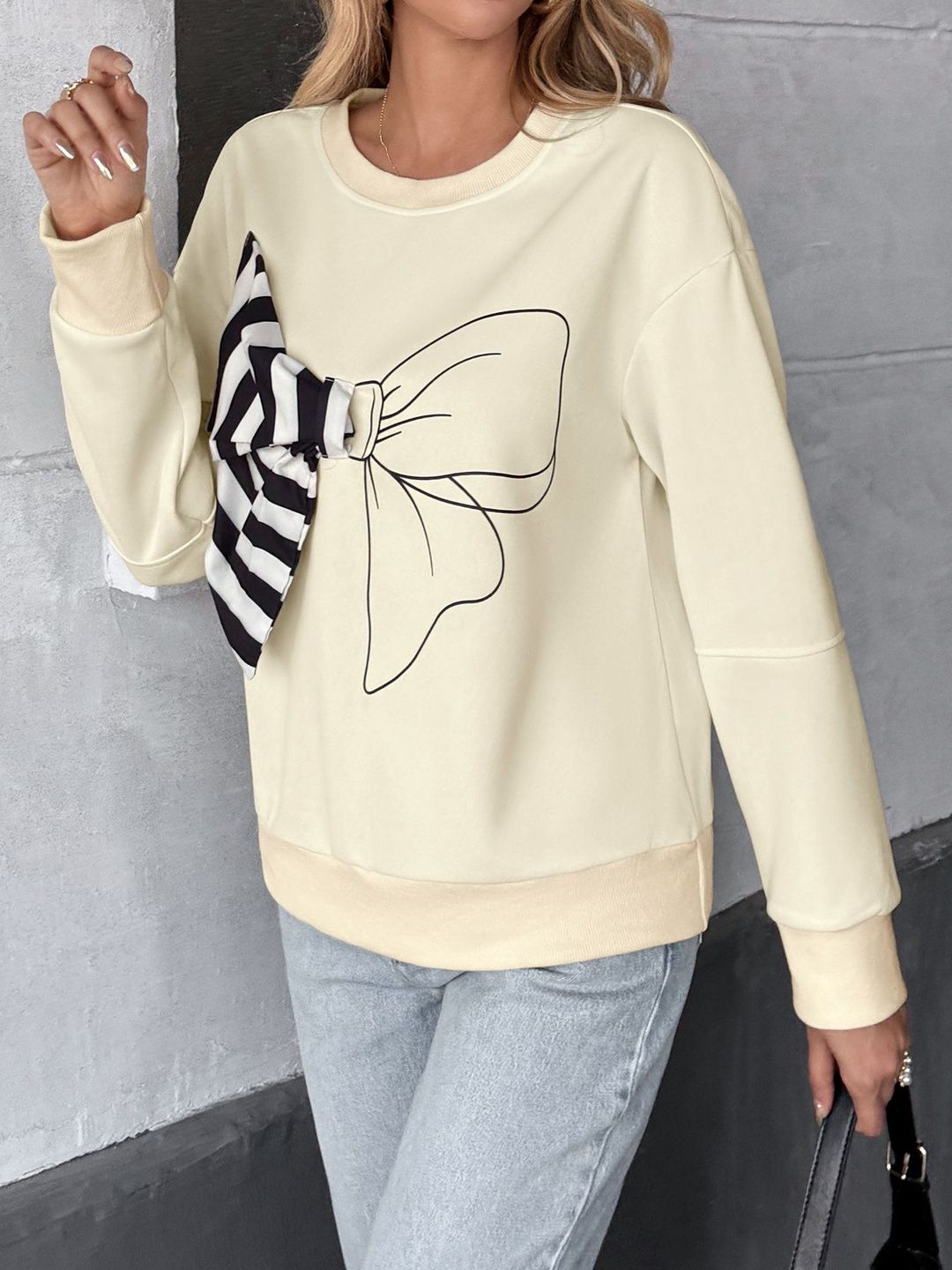 NOWI Women Printed Sweatshirt