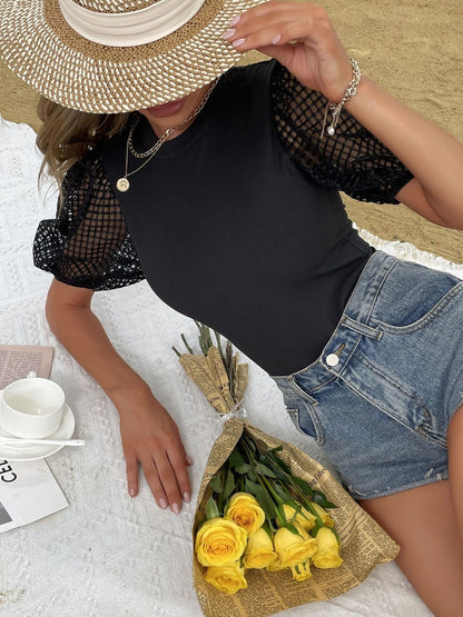 Self Design Cotton Bodysuit