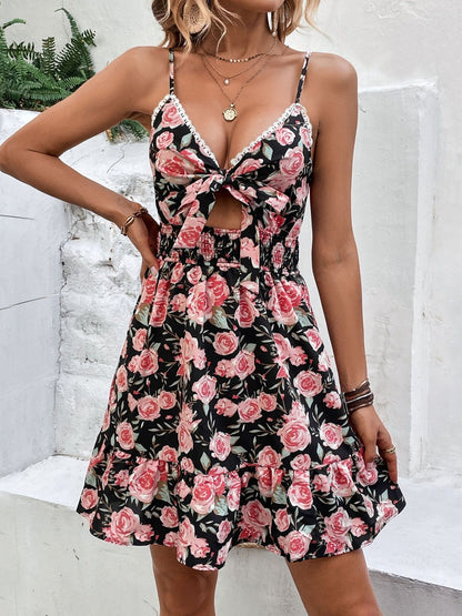 Floral Print Fit & Flare Mini Dress
