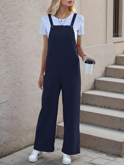 Basic Jumpsuit Sleeveless - Nowi Korean Fashion