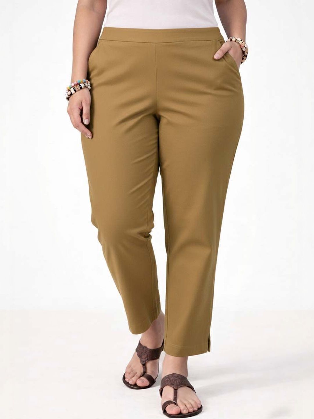 Women Wrinkle Free Trousers