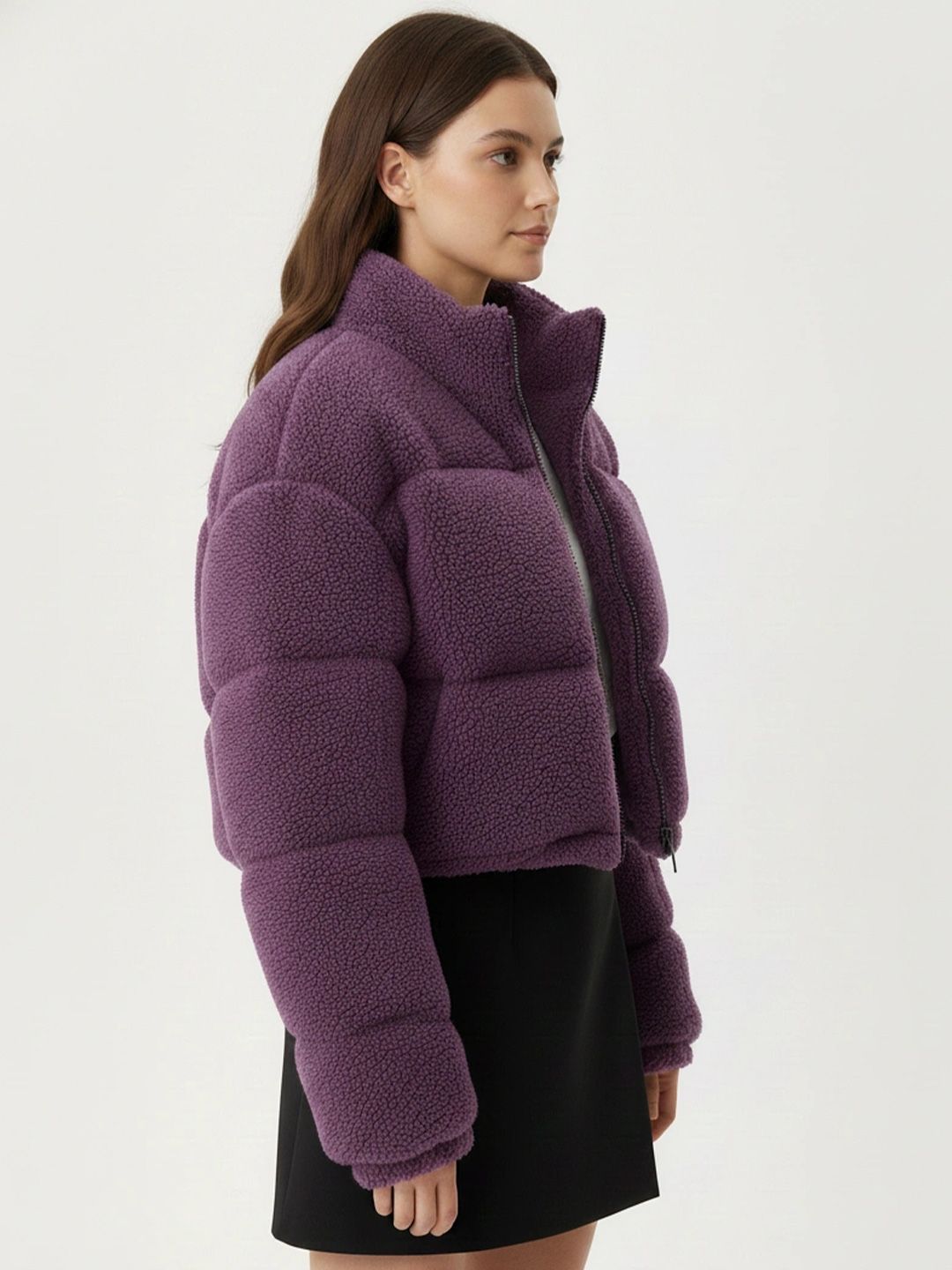 NOWI Women Crop Open Front Jacket