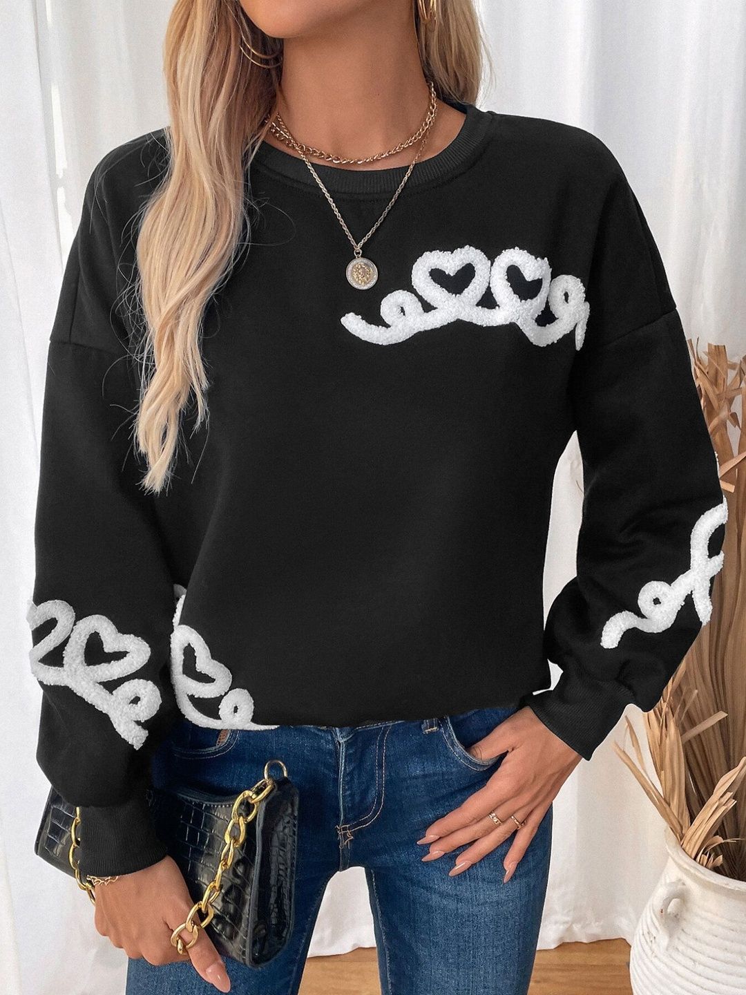 Women Embroidered Sweatshirt