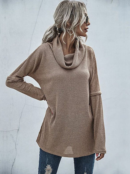 NOWI Ribbed Pullover Style 452 - Nowi Korean Fashion