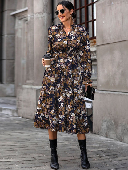 Women's Nowi Floral Print A-Line Midi Dress