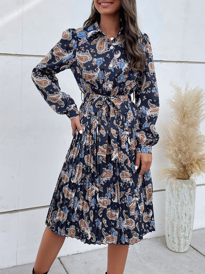 Women's Grey Nowi Print A-Line Dress