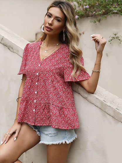 Women Floral Printed Casual Shirt