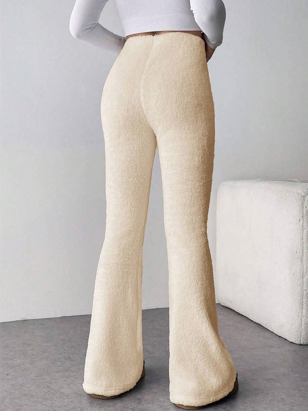 NOWI Women High-Rise Easy Wash Trousers