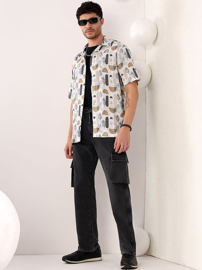 Men Printed Casual Shirt