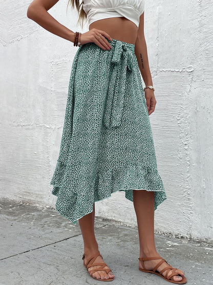 Printed Flared Cotton Skirts