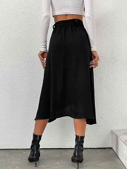 Midi Skirt With Front Split