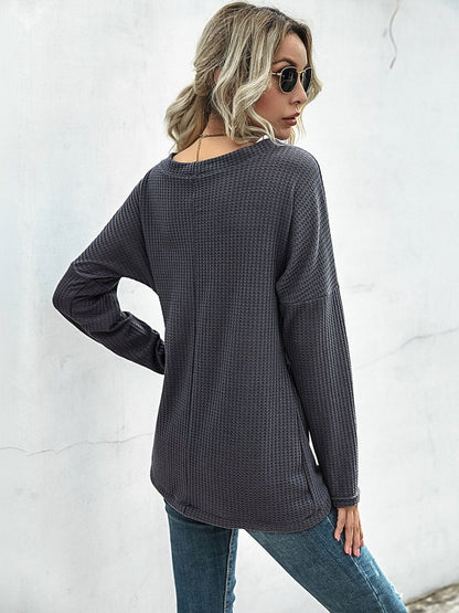 Women's Grey Nowi Women Pullover Blend Printed Regular Fit
