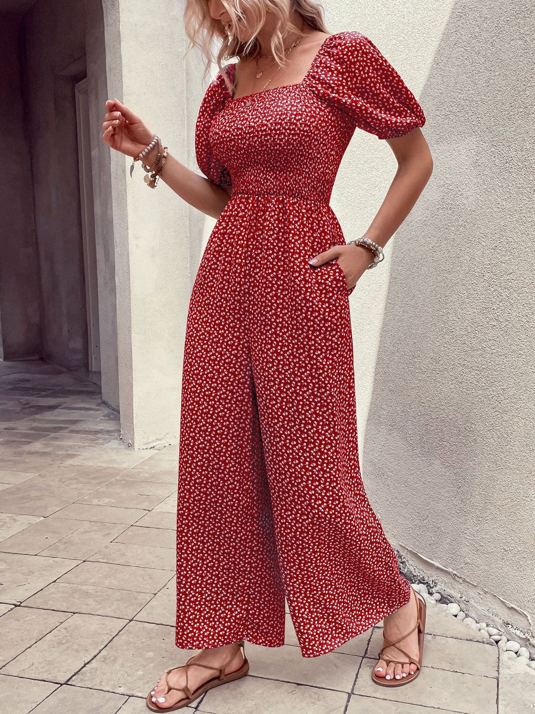 Printed Basic Jumpsuit
