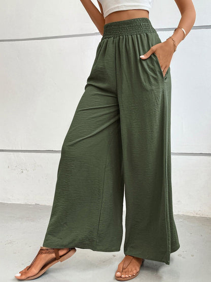 Women Loose Fit High-Rise Trousers
