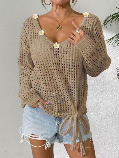 Women Pullover with Applique Detail