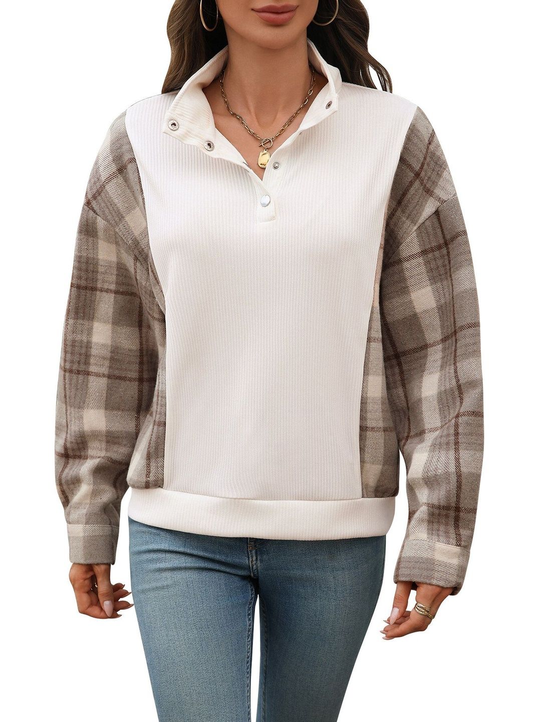 Women Colourblocked Sweatshirt