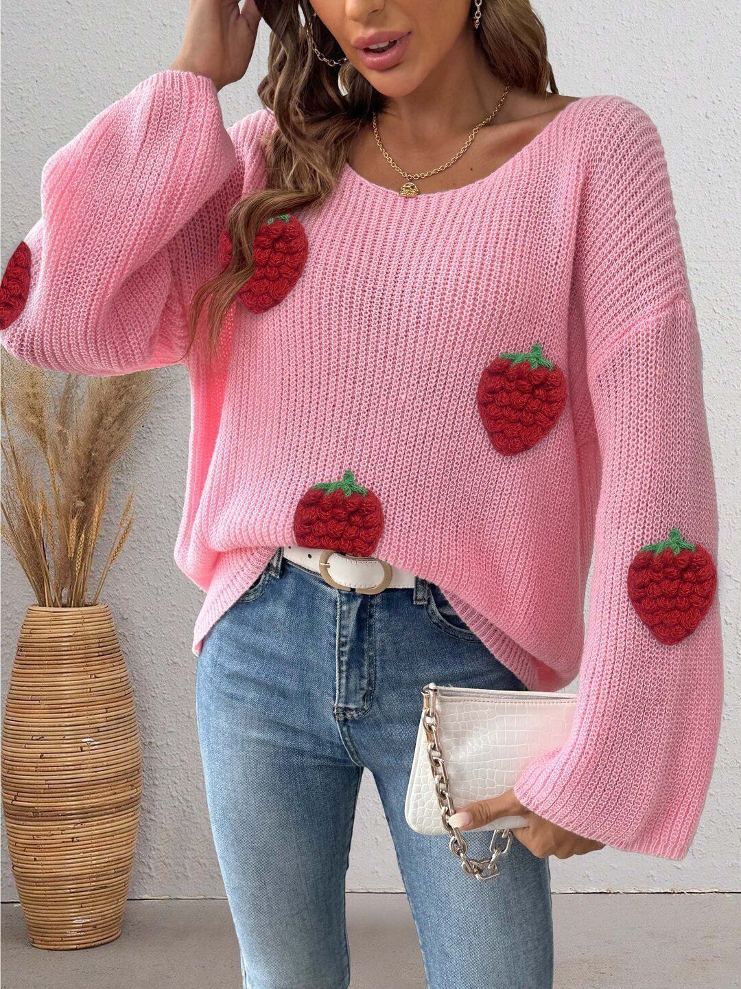 Women Pullover with Embellished Detail