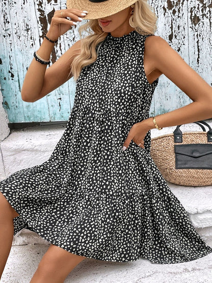Print A-Line Dress