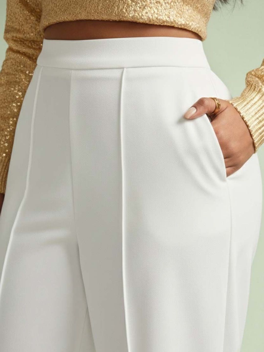 Women Wrinkle Free Trousers