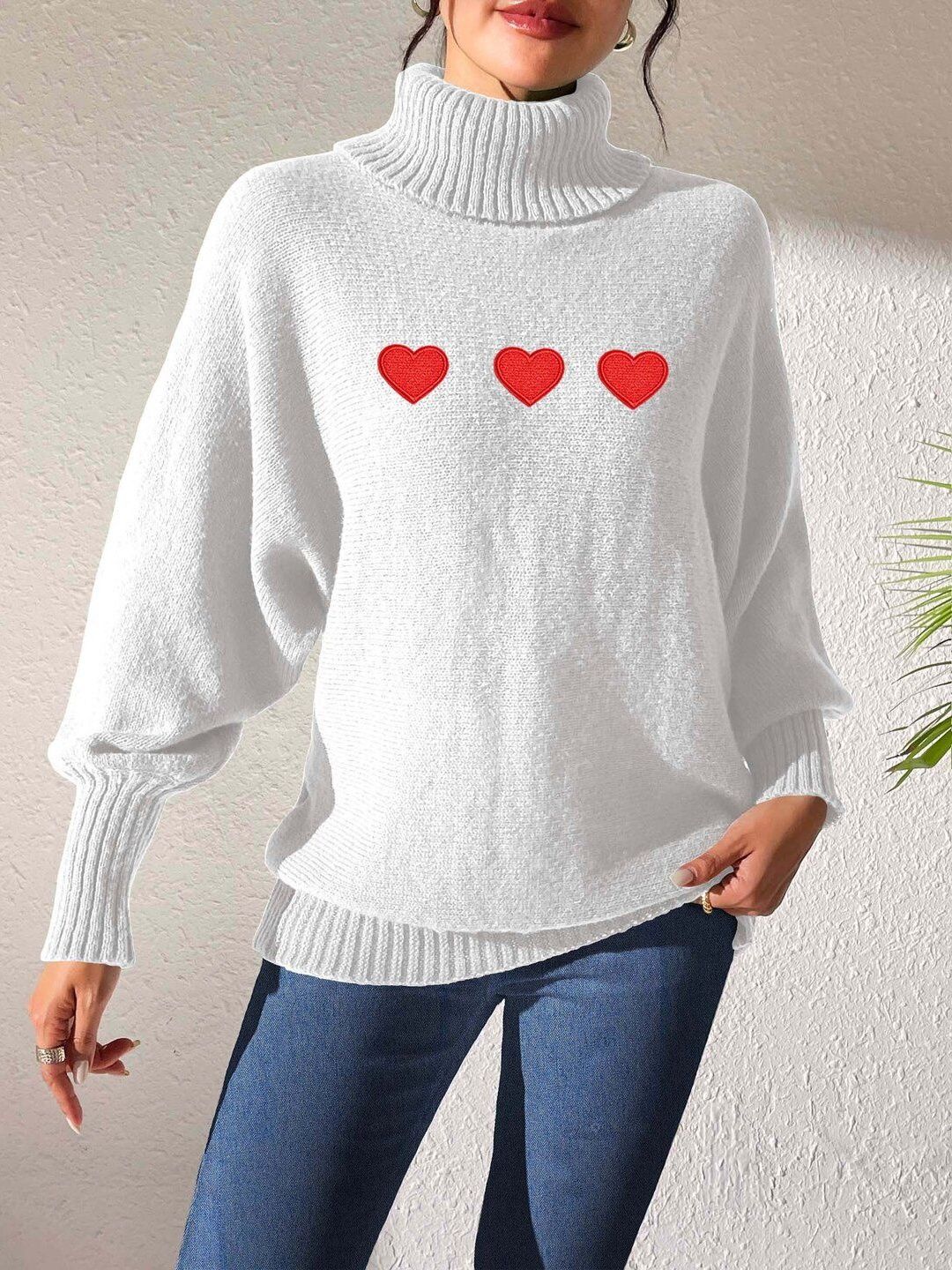 Women Embroidered Pullover with Embroidered Detail