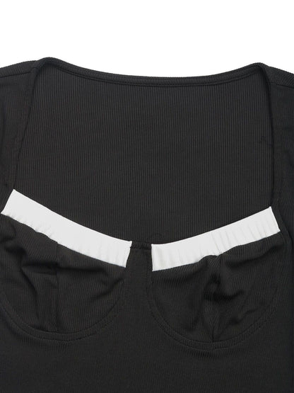 Cotton Square Neck Bodysuit
