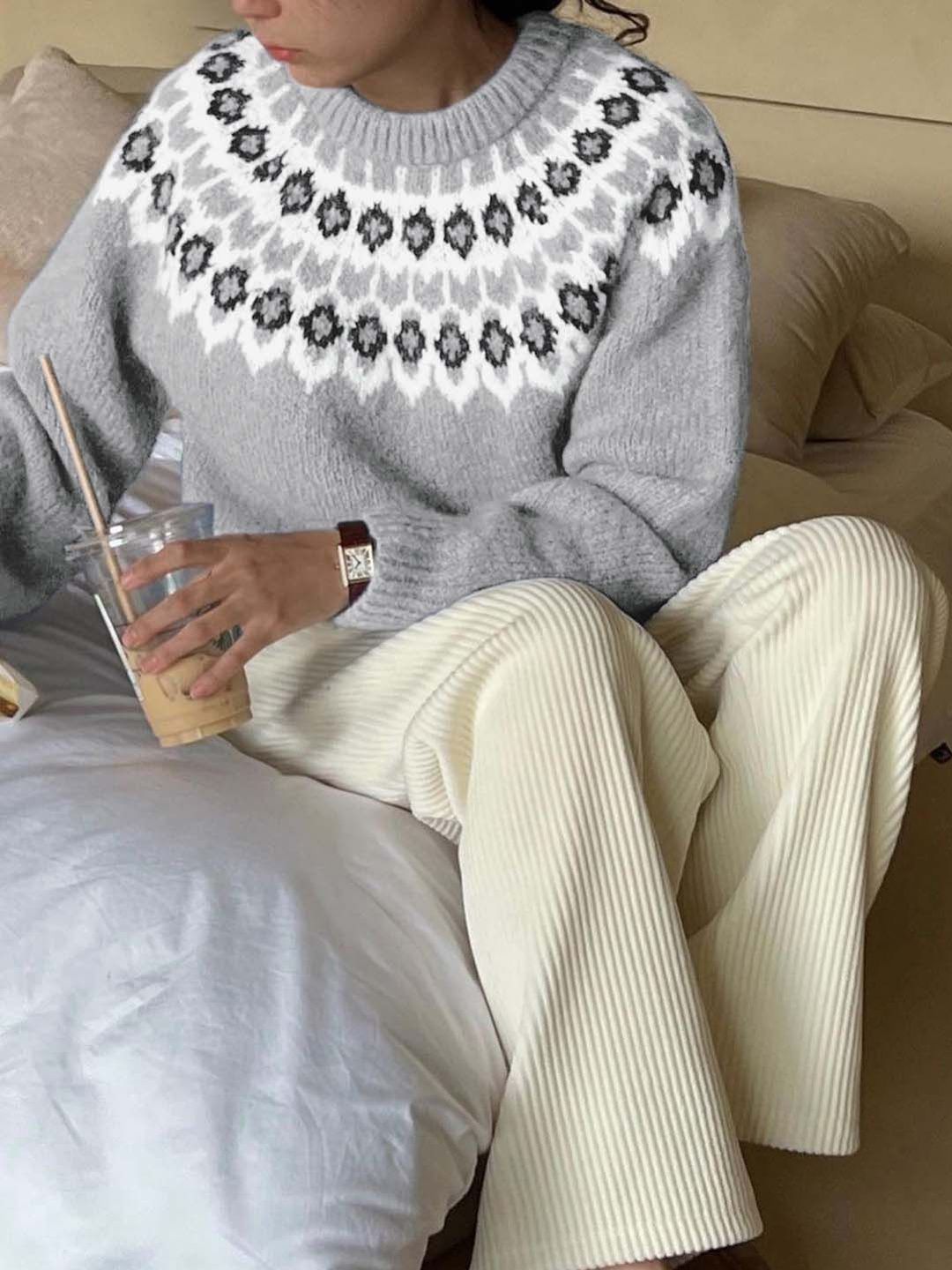 NOWI Women Fair Isle Pullover
