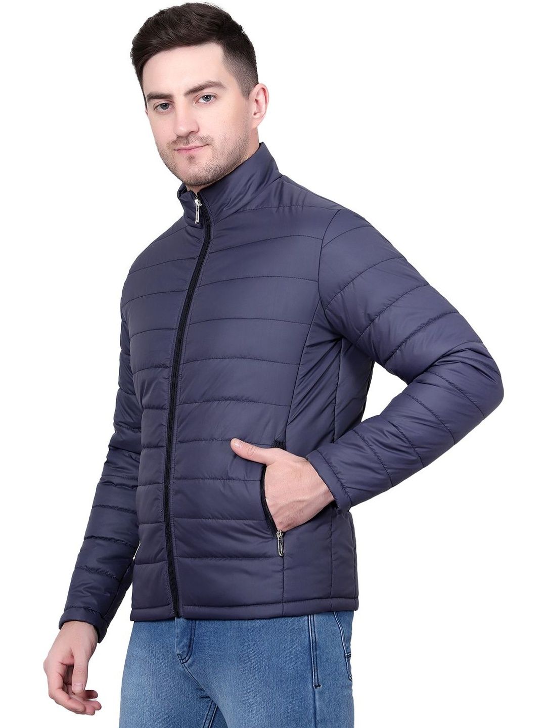 NOWI Stand Collar Lightweight Puffer Jacket