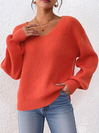 Women Ribbed Pullover