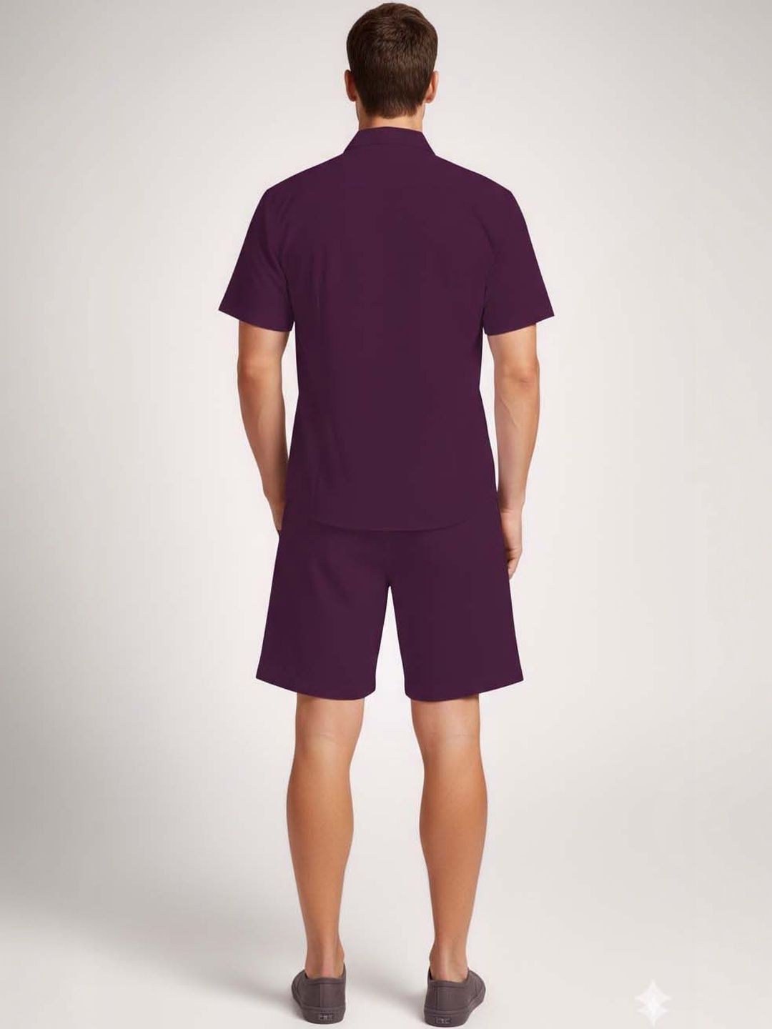 Solid Shirt with Shorts