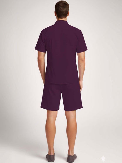 Solid Shirt with Shorts
