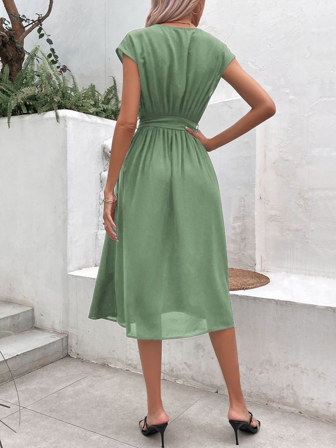 Fit & Flare Midi Dress