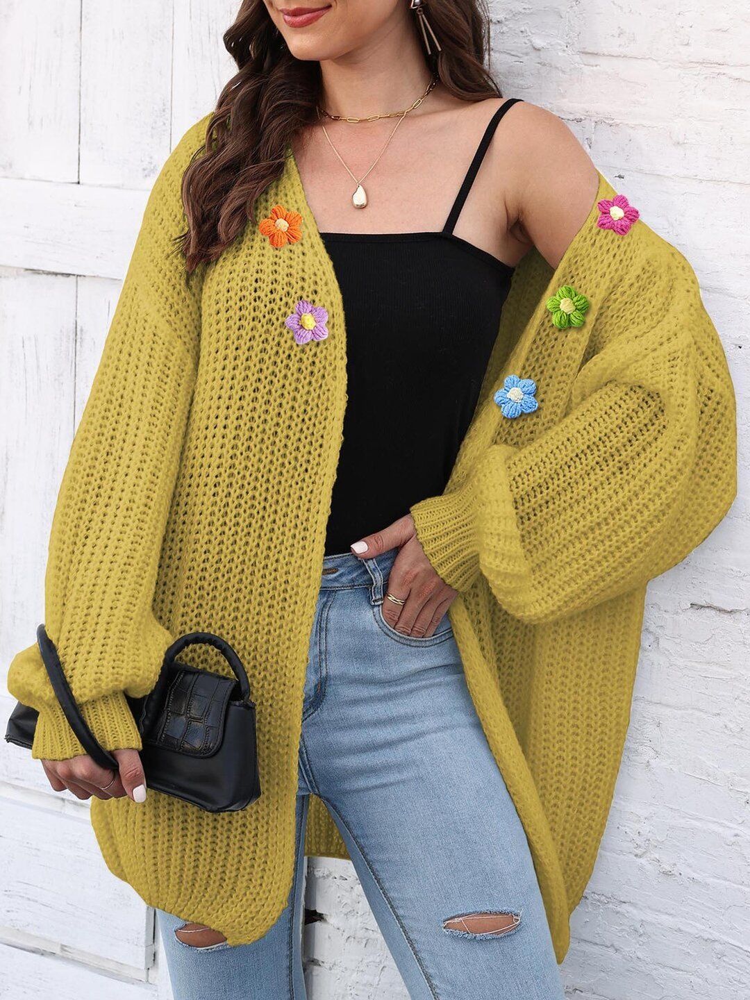 Women Cardigan with Embellished Detail