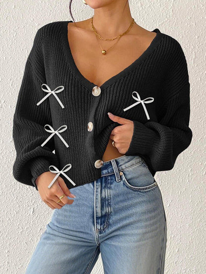 Women Crop Cardigan