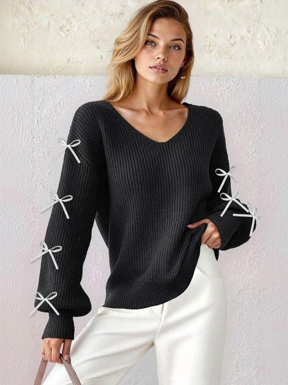 Pullover in Black acrylic Style 494 - Nowi Korean Fashion