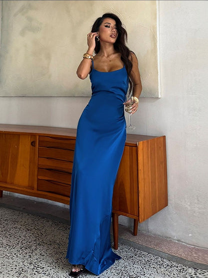 Women's Blue Maxi Dress