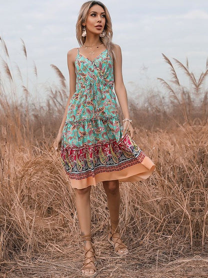 Print A-Line Dress