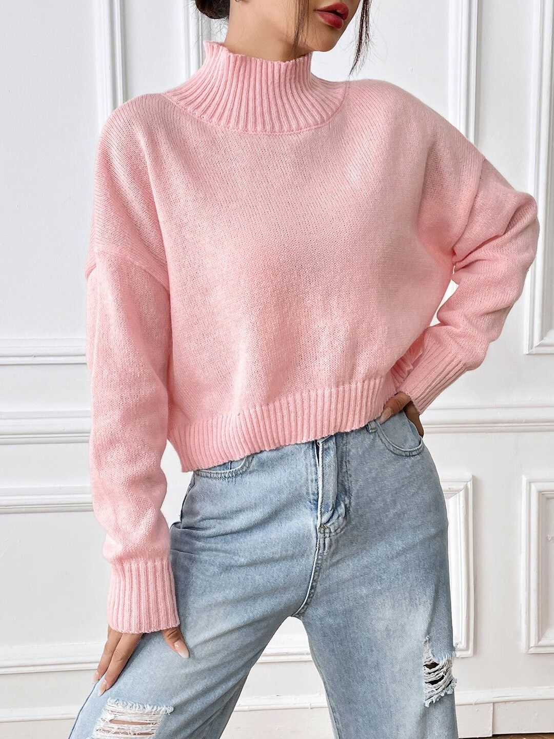Women Crop Pullover