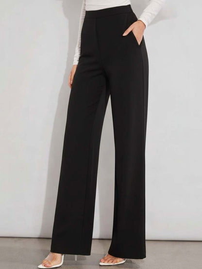 Women Straight Fit Wrinkle Free Trousers
